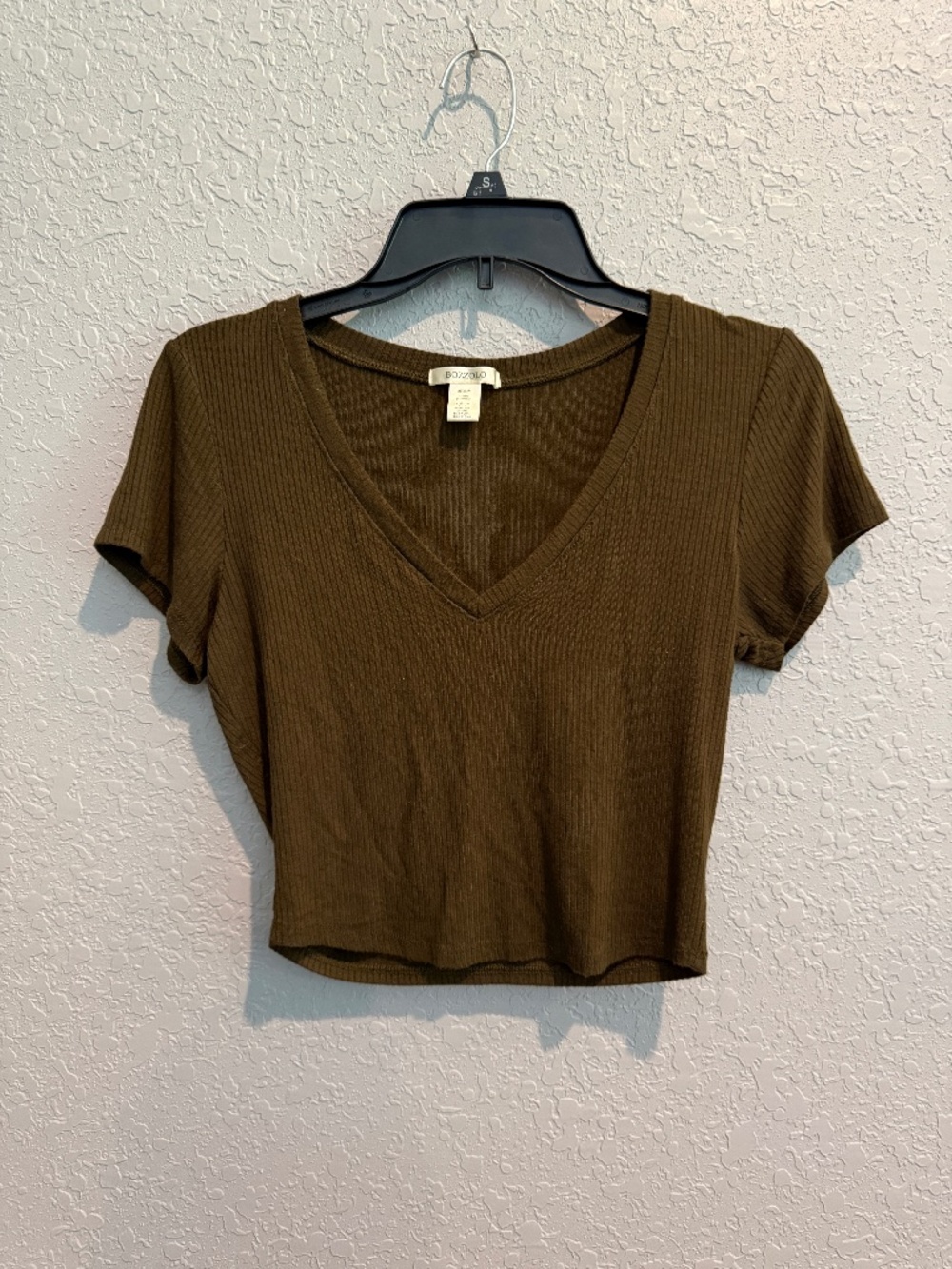 Bozzolo V Neck Cropped Top - Size M